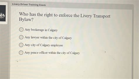 livery driver training program|Livery Transport Bylaw Review .